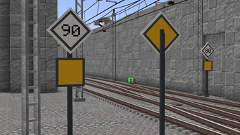 Train Signs used in an example.