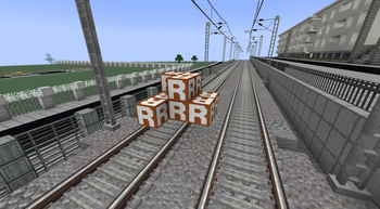Rodalies R logo blocks