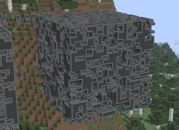 Monolith of stone blocks, slabs and stairs