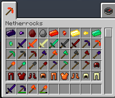 Netherrocks Creative Tab (about 1.14.4)