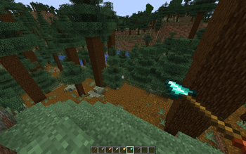 Diamond spear holding right click without the pack