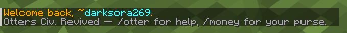 Welcome back message. 