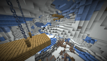 Snowy biomes deep underground