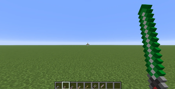 The Stone Spear is now a Green Lightsaber!
