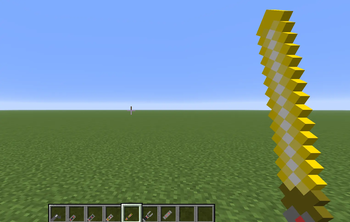 The Gold spear is now a yellow lightsaber