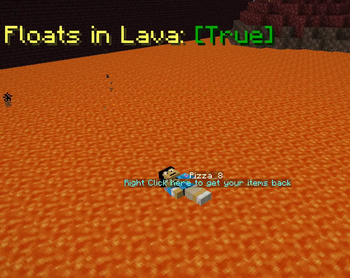 Floats in Lava