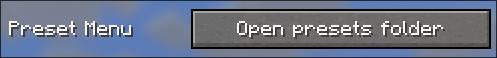 Easily open the folder with presets