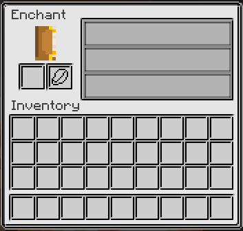 Enchanting Table Inventory
