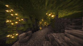 lush cave