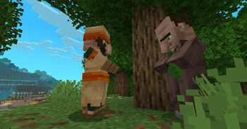 two villagers from desert and plains