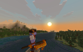 Holding a glaive