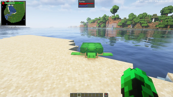 Minecraft GUI using the modpack