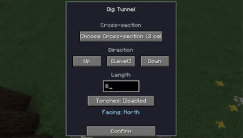 Tunnel Menu