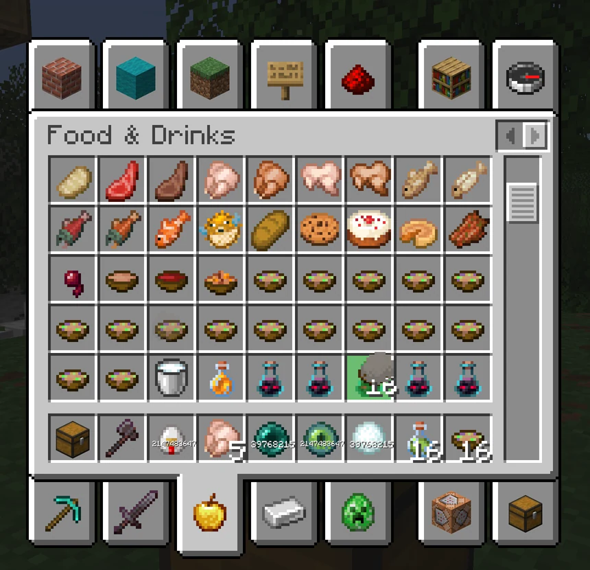 Addons and Semi-Stackable Items Showcase