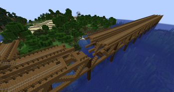 Damaged Vanilla Rail Bridge