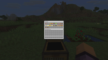 All the mod's items on a chest.