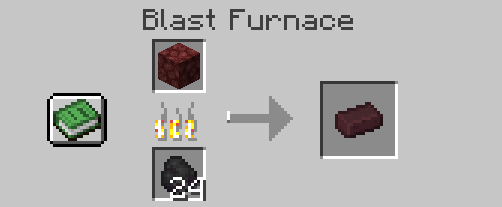 Blasting Netherrack into Nether Bricks