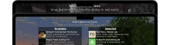 Resource Pack Screen changes