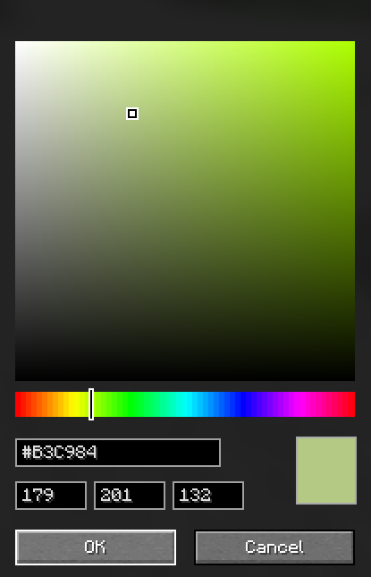 Selecting A Custom Color