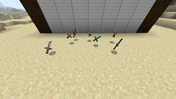 Swords lying around