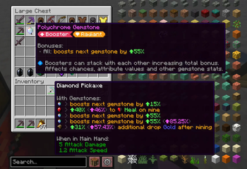 Item with boosters