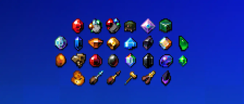 Tools and gemstones