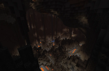 Deep lava cave