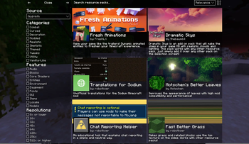 Inbuilt resource pack downloader! 