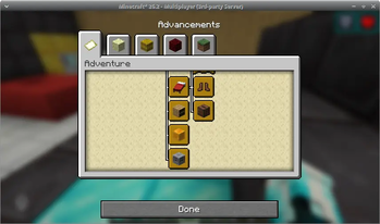 Advancements being saved-1