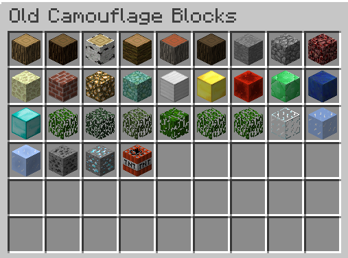 Old Camouflage Blocks