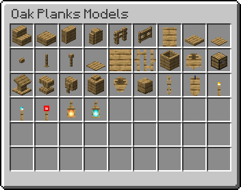 Oak Planks Models