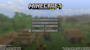 Panorama look like With Resourse Pack in modpack: