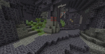 Lush Caves in Caves And Cliffs World type