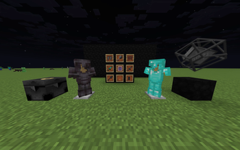 A display of some edited textures (armor was not changed)