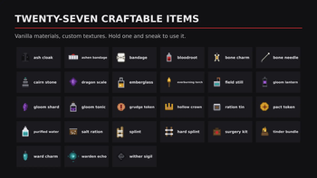 Twenty-seven craftable items