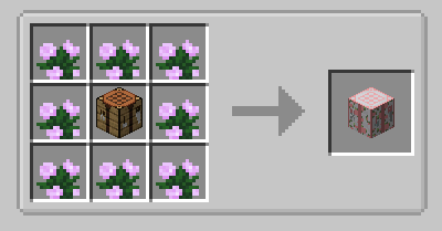 Floral Crafting Table recipe