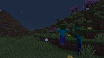 Zombies targeting a Pink Sheep