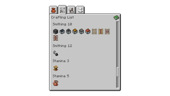 Crafting List