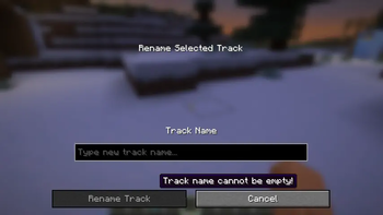 Rename a Track