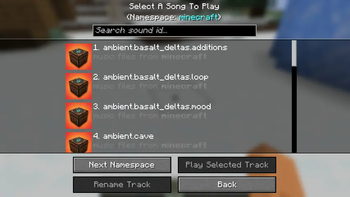 Minecraft Namespace Songs Icon