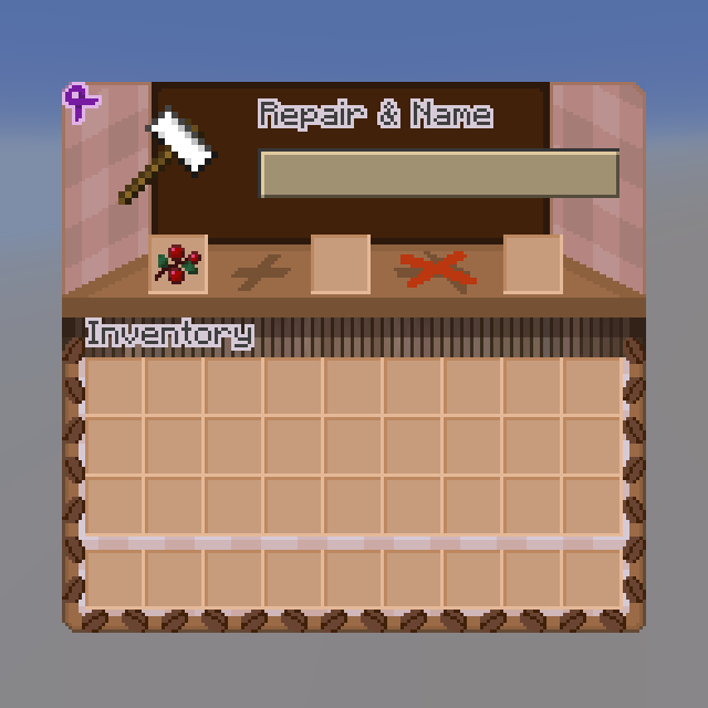 Enchanting table & Anvil