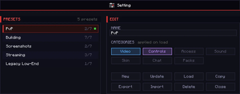Setting — screenshot 1