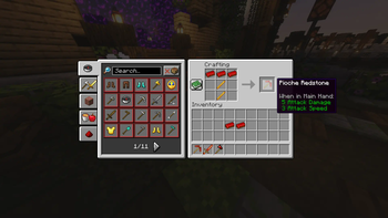 Craft Pioche en Redstone