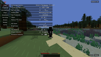 Settings Menu - Video