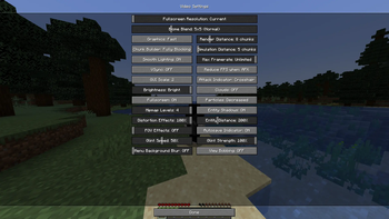 Video Settings - Vanilla