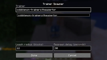 Trainer Spawner Menu