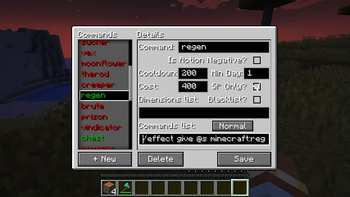 In-Game GUI for commands config