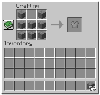 Stone Chestplate Recipe
