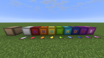 Change Alphabet  color on blocks 
