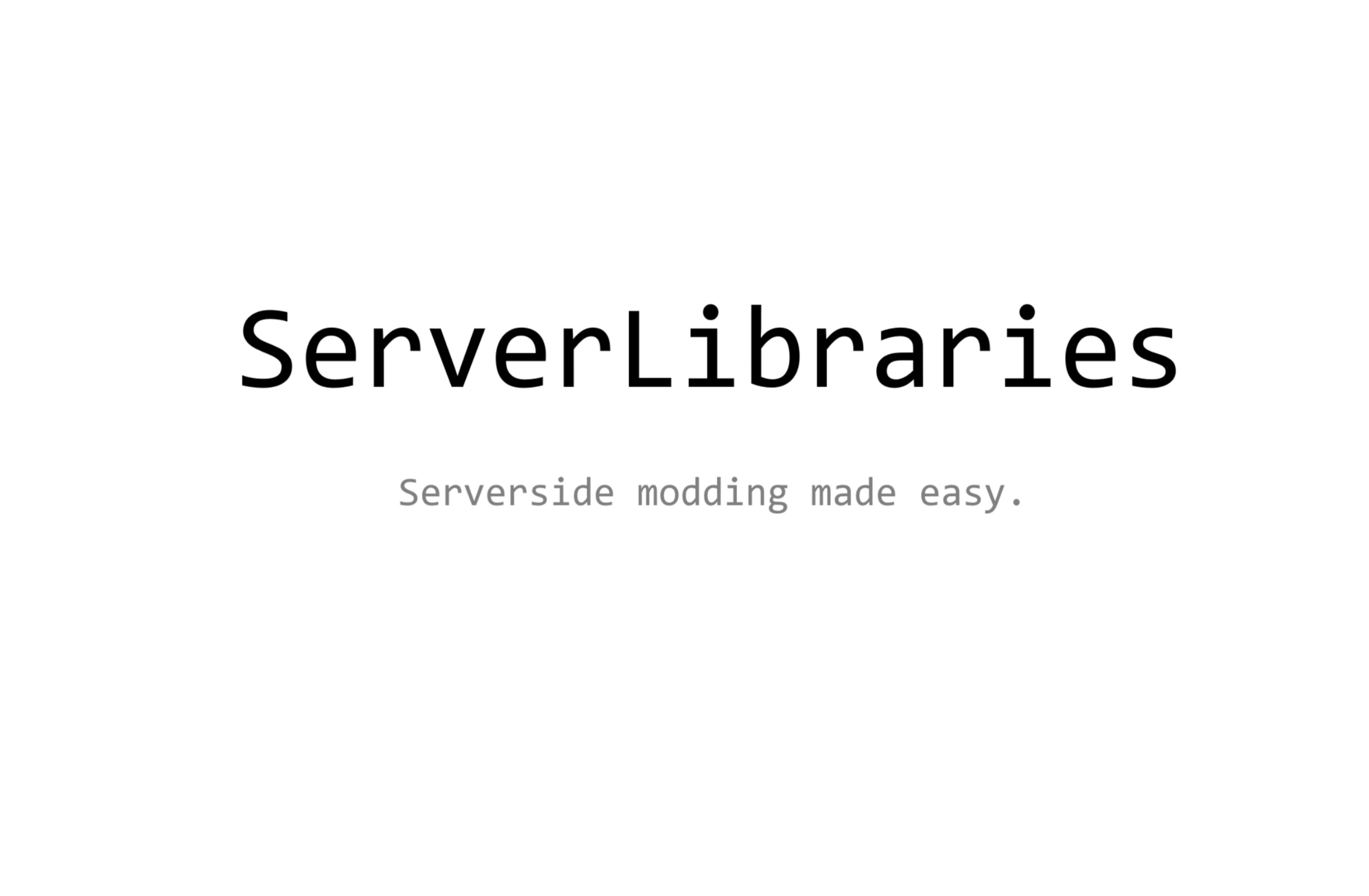 Serverlibraries minecraft mod